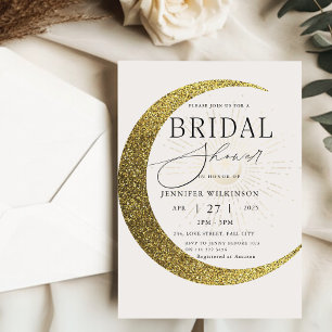 Convite Chá de panela Místico da Noite Estrelada Celestial