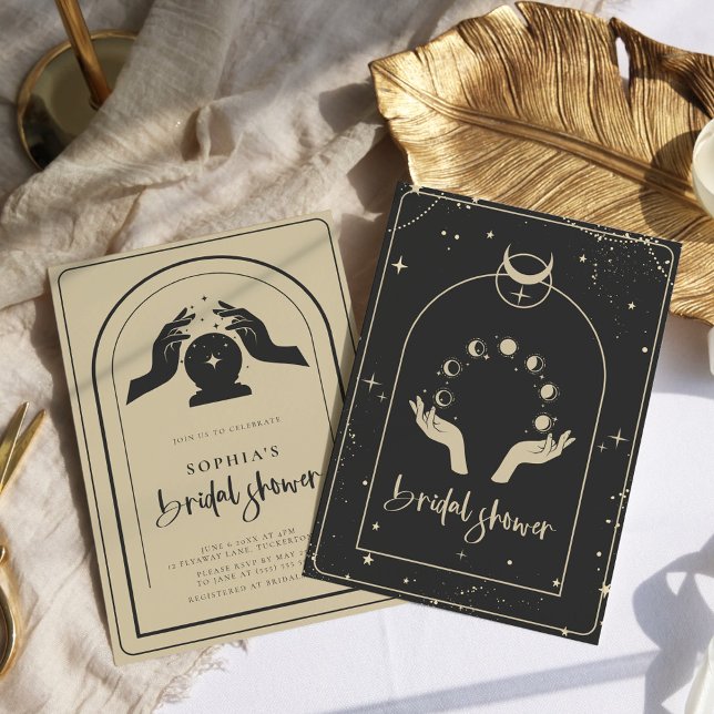 Convite Chá de panela Místico de Tarot Celestial (Criador carregado)