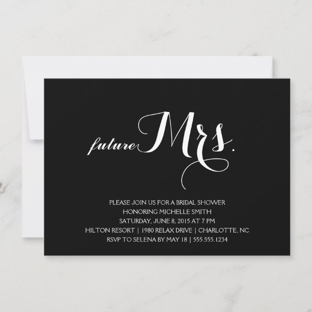 Convite Chá de panela moderno (Frente)