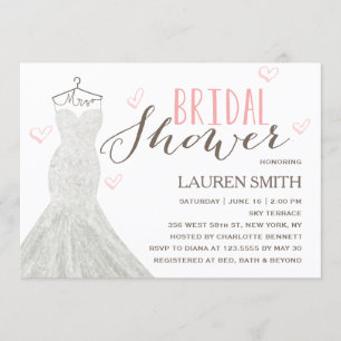 Convite Chá de panela moderno da noiva