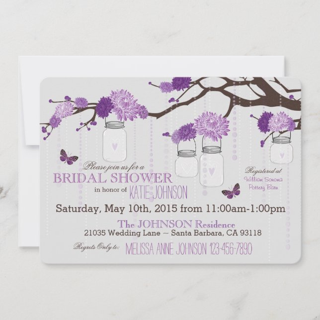 Convite Chá de panela moderno do ramo da flor da dália (Frente)