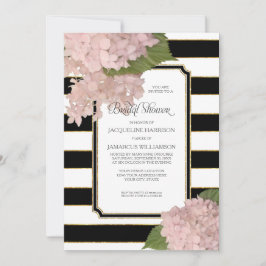 Convite Chá de panela moderno elegante do Hydrangea