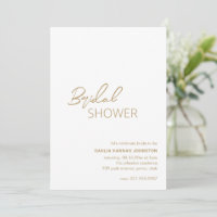 Chá de panela moderno mínimo Dourado