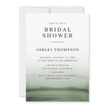 Chá de panela Moderno Verde de Ombre de Aquarela