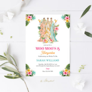 Convite Chá de panela Moo Moos & Margaritas