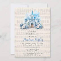 Chá de panela Musical Dusty Blue Church