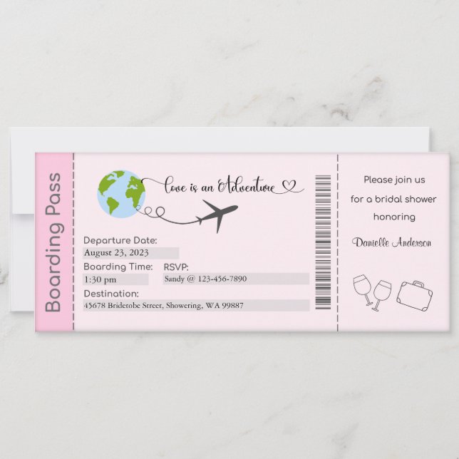 Convite Chá de panela, noiva para ser convidada (Frente)