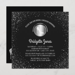 Convite Chá de panela nupcial do chique dos calçados do