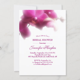 Convite Chá de panela Orquídea Rosa Floral