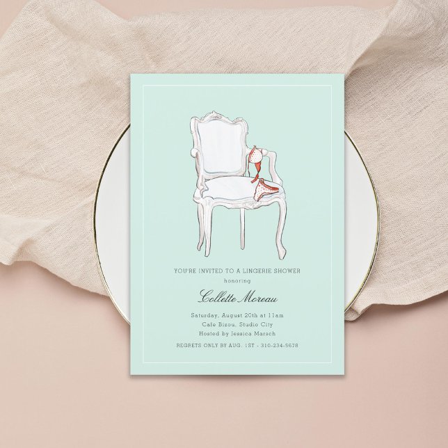 Convite Chá de panela ou Festa de solteira da lingerie (Criador carregado)