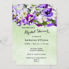 Convite Chá de panela Pansy