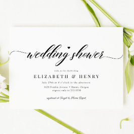 Convite Chá de panela para Casais de Chá de casamento chic