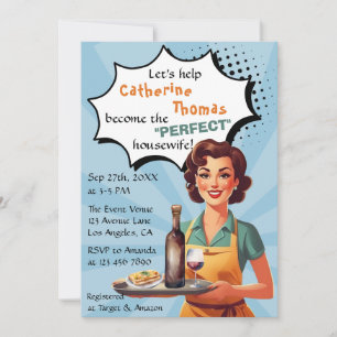 Convite Chá de panela perfeito para esposa do lar dos anos
