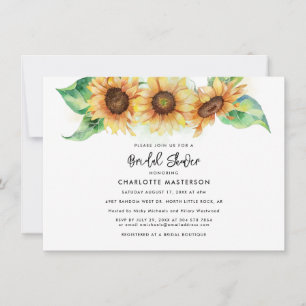 Convite Chá de panela Personalizado de Script Floral de Gi