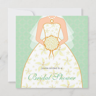 Convite Chá de panela Personalizado De Vestido De Casament