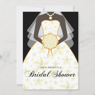 Convite Chá de panela Personalizado De Vestido De Casament