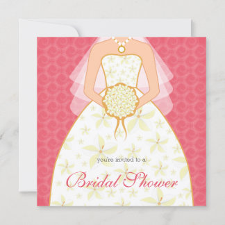 Convite Chá de panela Personalizado De Vestido De Casament