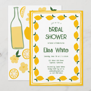 Convite Chá de panela PERSONALIZADO Limoncello Lemonade