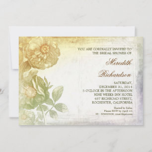 Convite chá de panela personalizado vintage