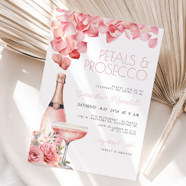 Convite Chá de panela Petals & Prosecco