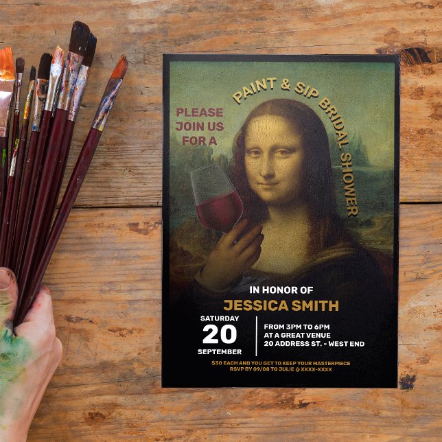 Convite Chá de panela Pinta e Sip (Criador carregado)