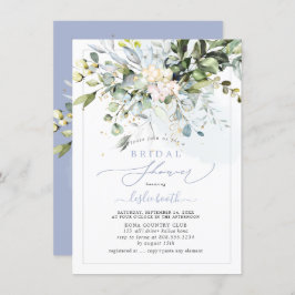 Convite Chá de panela PixDezines Blue Gum Eucalyptus