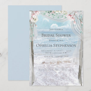 Convite CHÁ DE PANELA  Porto Floral Elegant Beach