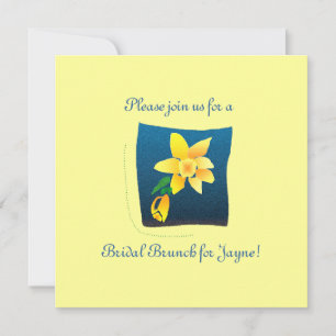 Convite chá de panela Primavera Daffodil