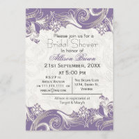 Chá de panela primavera de florais roxos