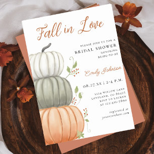 Convite Chá de panela Pumpkin Apaixonado