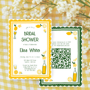 Convite Chá de panela QR PERSONALIZADO de Limoncello Lemon