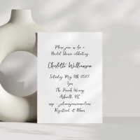 Chá de panela Quirky com Script Manuscrito