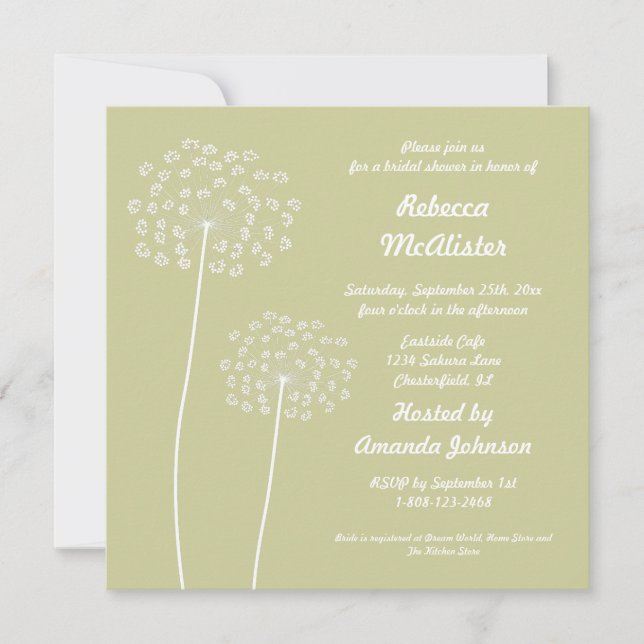 Convite Chá de panela Rainha Anne (Frente)