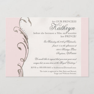 Convite Chá de panela real do casamento da abelha de