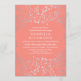 Convite Chá de panela respiratório do Silver e Blush Baby