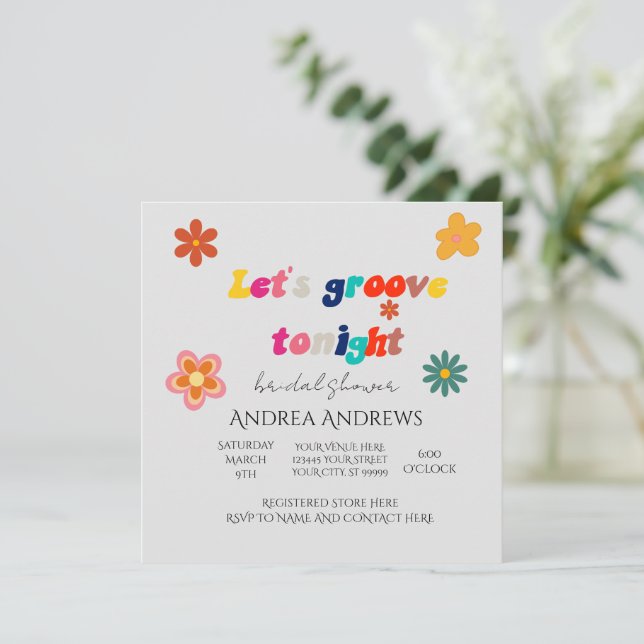 Convite Chá de panela Retroativo (Em pé/Frente)