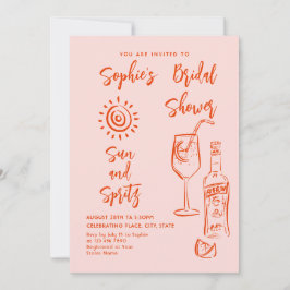 Convite Chá de panela Retroativo Escrivível Desenhado à Mã