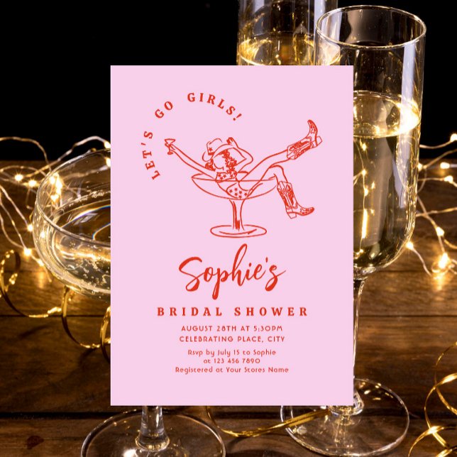 Convite Chá de panela Retroativo Escrivível Desenhado à Mã (Criador carregado)