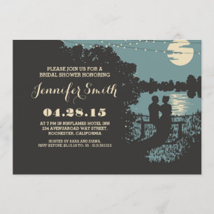 Convite chá de panela romântico