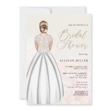 Chá de panela Romântico de Vestido de Casamento El