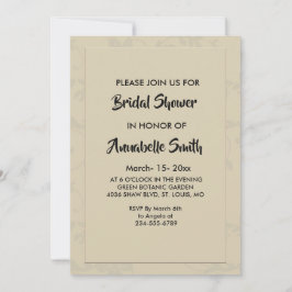 Convite Chá de panela Romântico Elegante Moderno