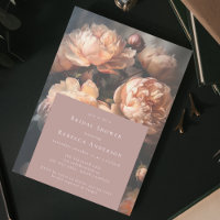 Chá de panela Romântico Pastel Peony Florals