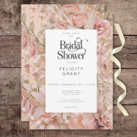 Chá de panela Romântico Russo Rosa e Branco Floral