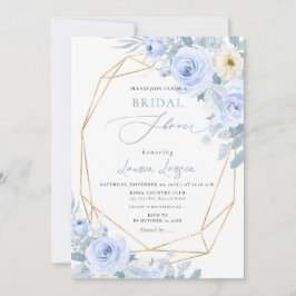 Convite Chá de panela Rosa Azul Dusty do ArtsApp H2