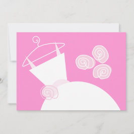 Convite Chá de panela Rosa de Casamento horizontal