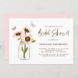 Convite Chá de panela Rosa Girassol