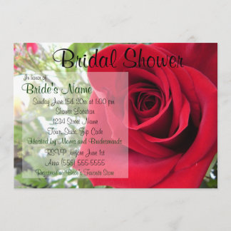 Convite Chá de panela rosa vermelha