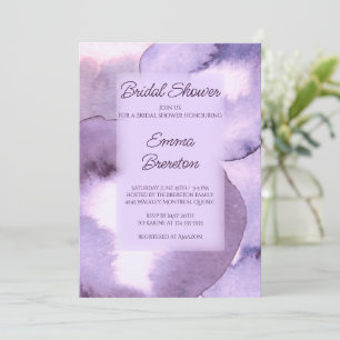 Convite Chá de panela roxo violeta moderno