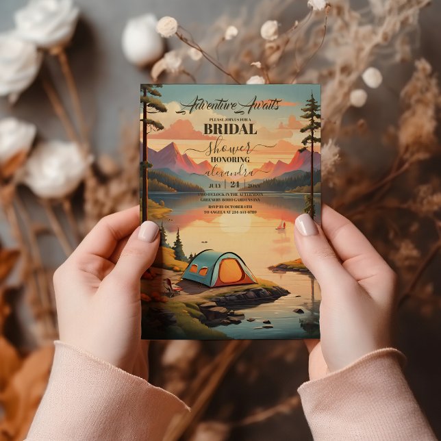 Convite Chá de panela Russo da Floresta do Outono (Criador carregado)