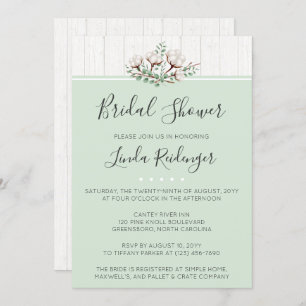 Convite Chá de panela Russo de Algodão do Sul